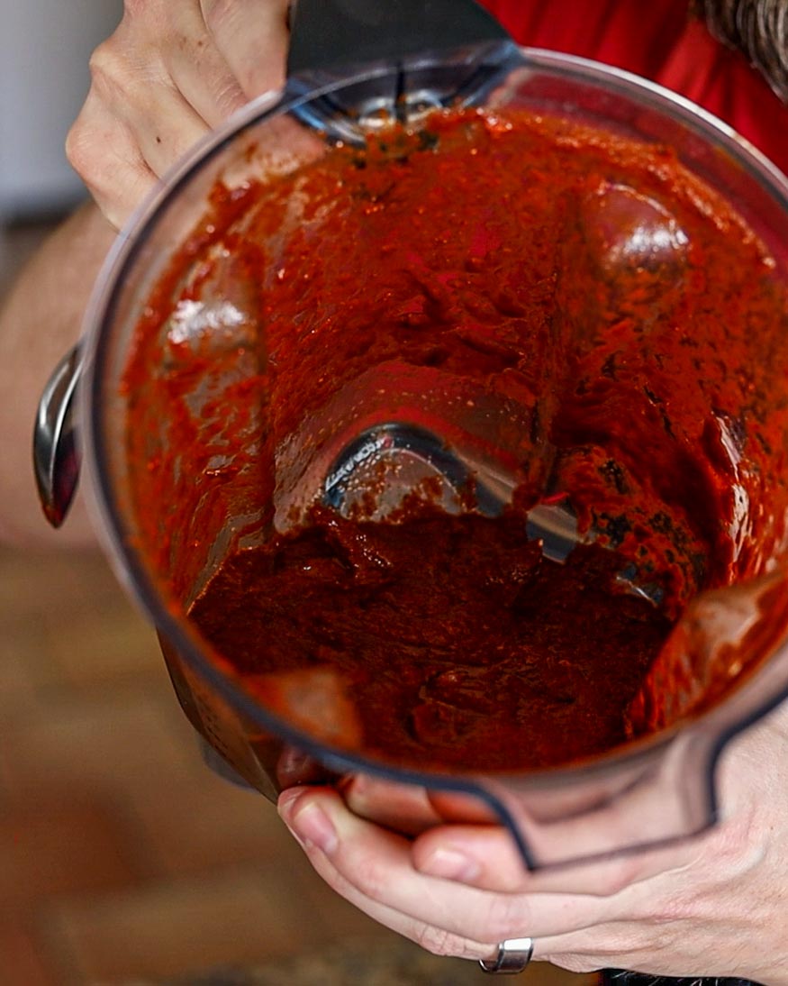 Quick Red Adobo Sauce Chiles and Smoke