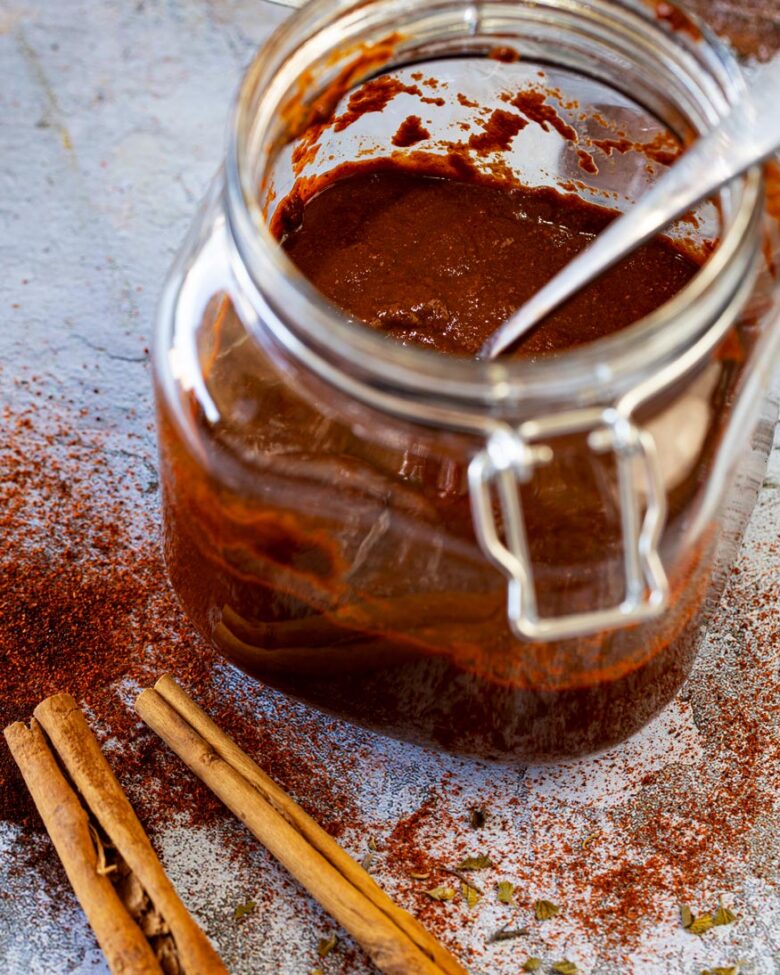 Quick Red Adobo Sauce Chiles and Smoke