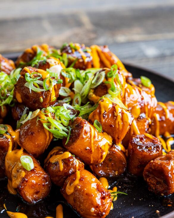 Teriyaki Salmon Hot Dog Burnt Ends Chiles and Smoke