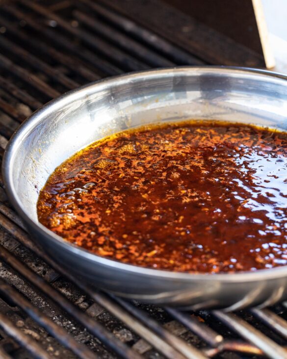 Maple Bourbon Glaze with Chicken Drumsticks - Chiles and Smoke