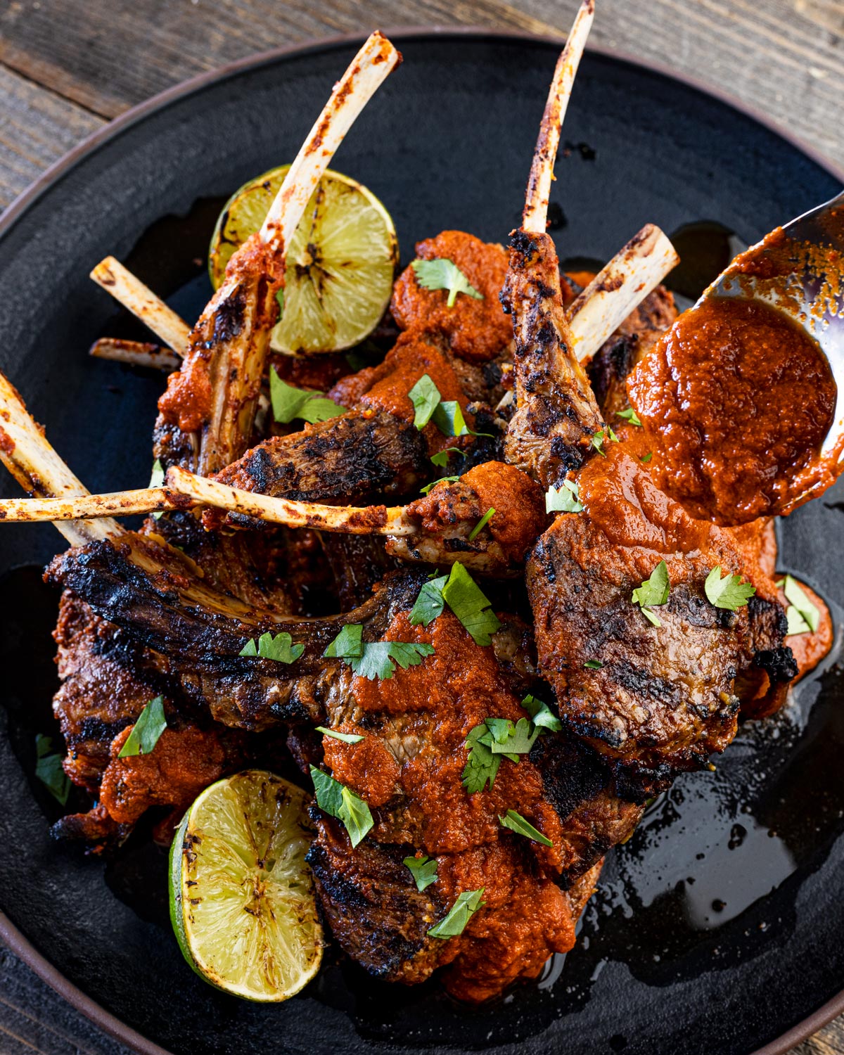 Grilled Barbacoa Lamb Chops Chiles and Smoke