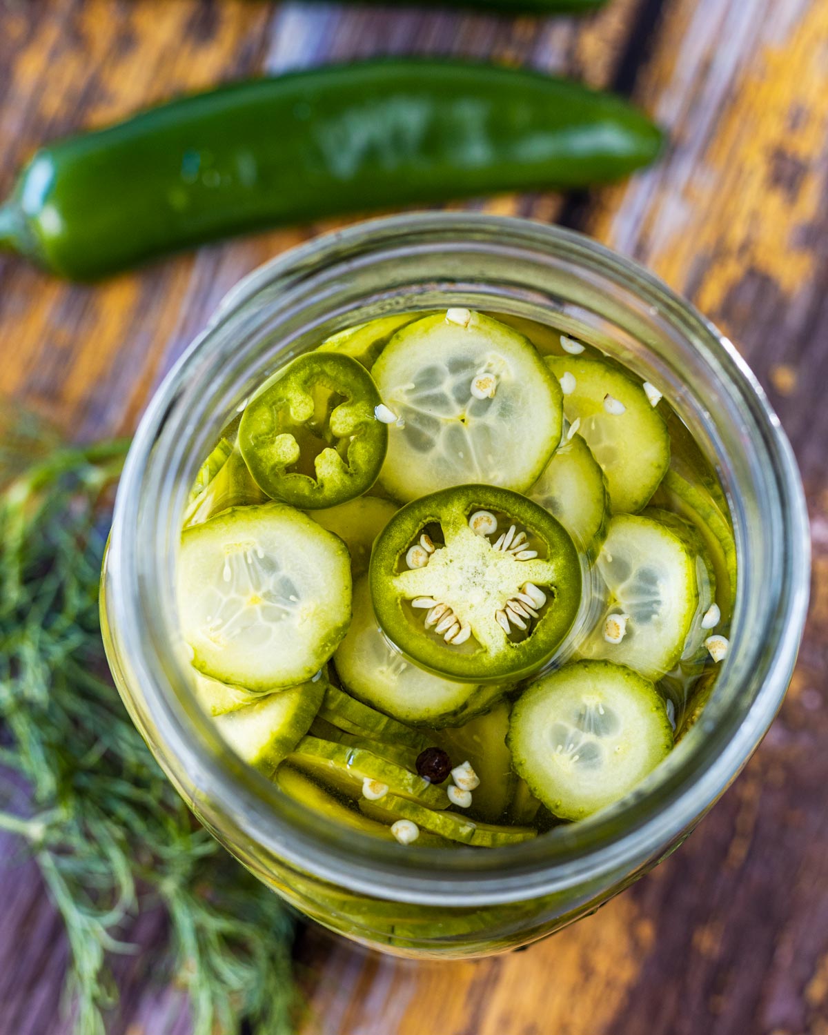 Sweet and Spicy Pickles Chiles and Smoke