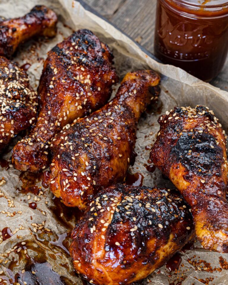 Grilled Korean BBQ Chicken Drumsticks Chiles and Smoke