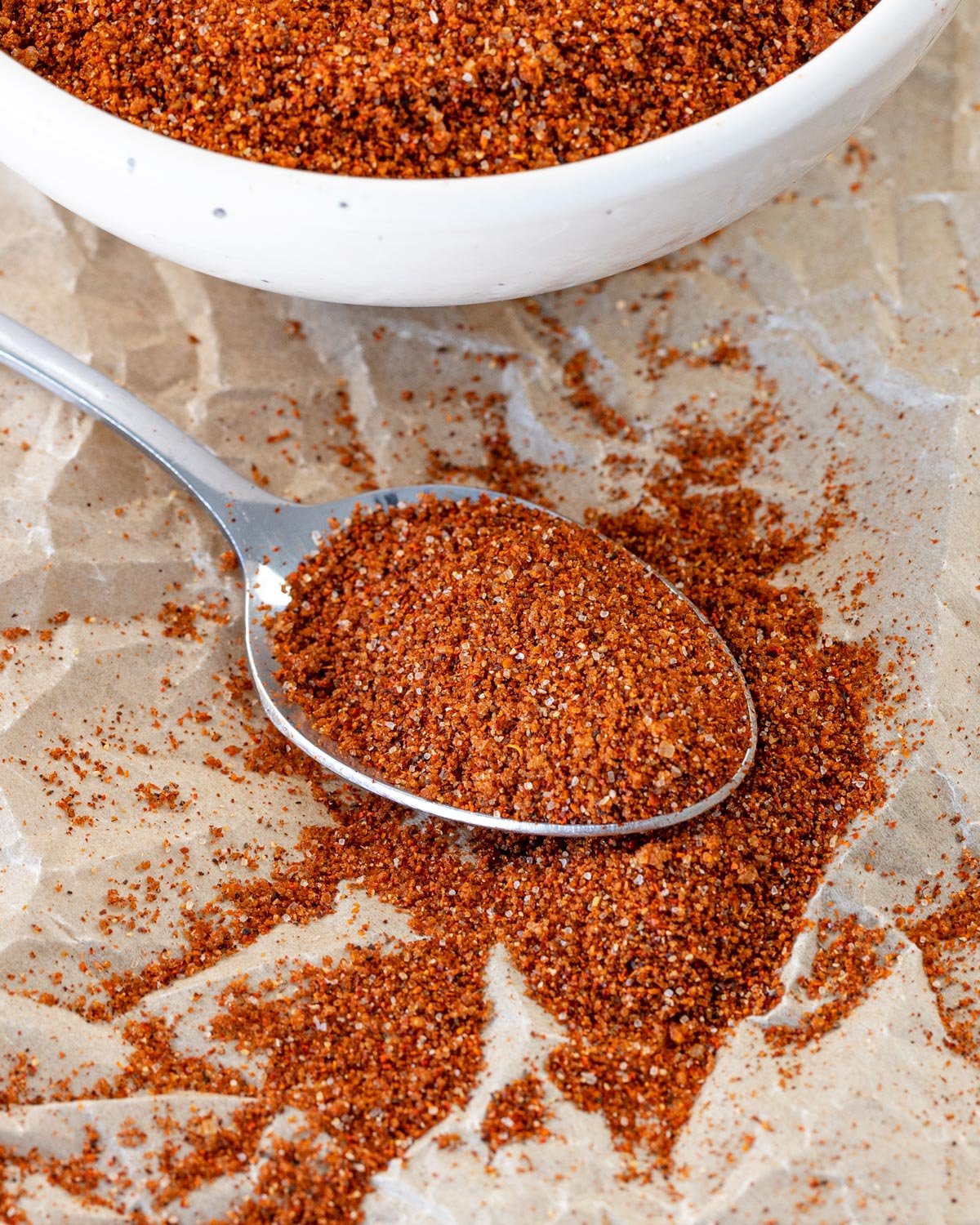 Take a close look at the spices and seasonings in this spicy rub recipe.