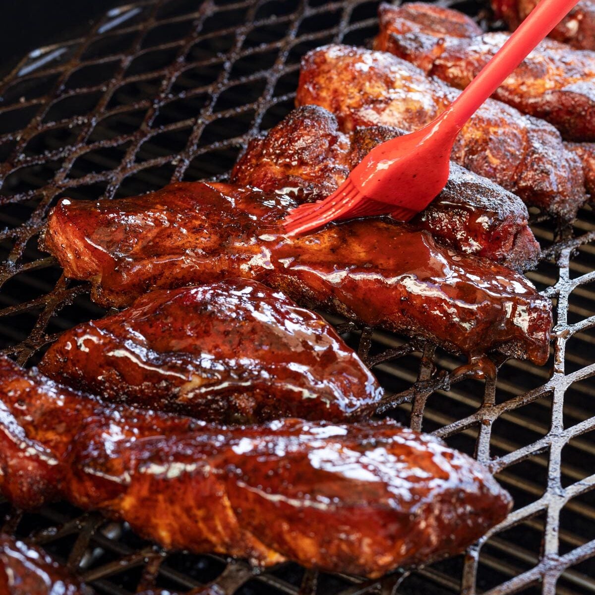 Sauce the country style pork ribs at the end to caramelize.