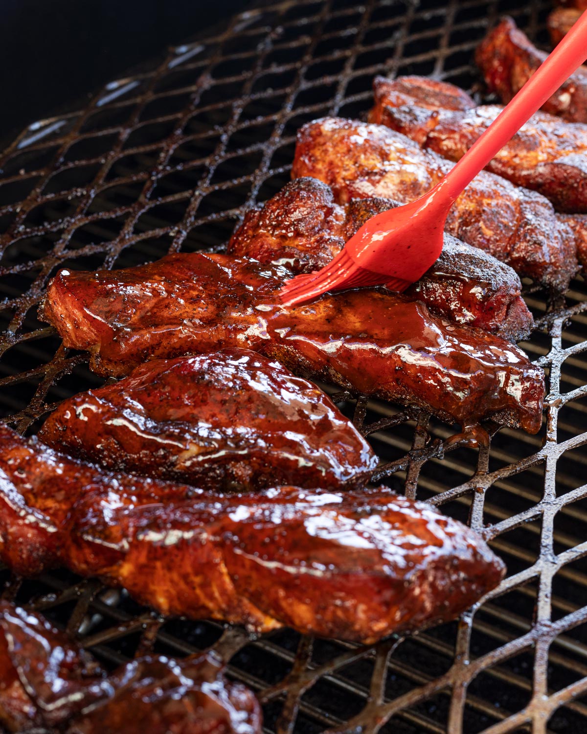 Sauce the country style pork ribs at the end to caramelize.
