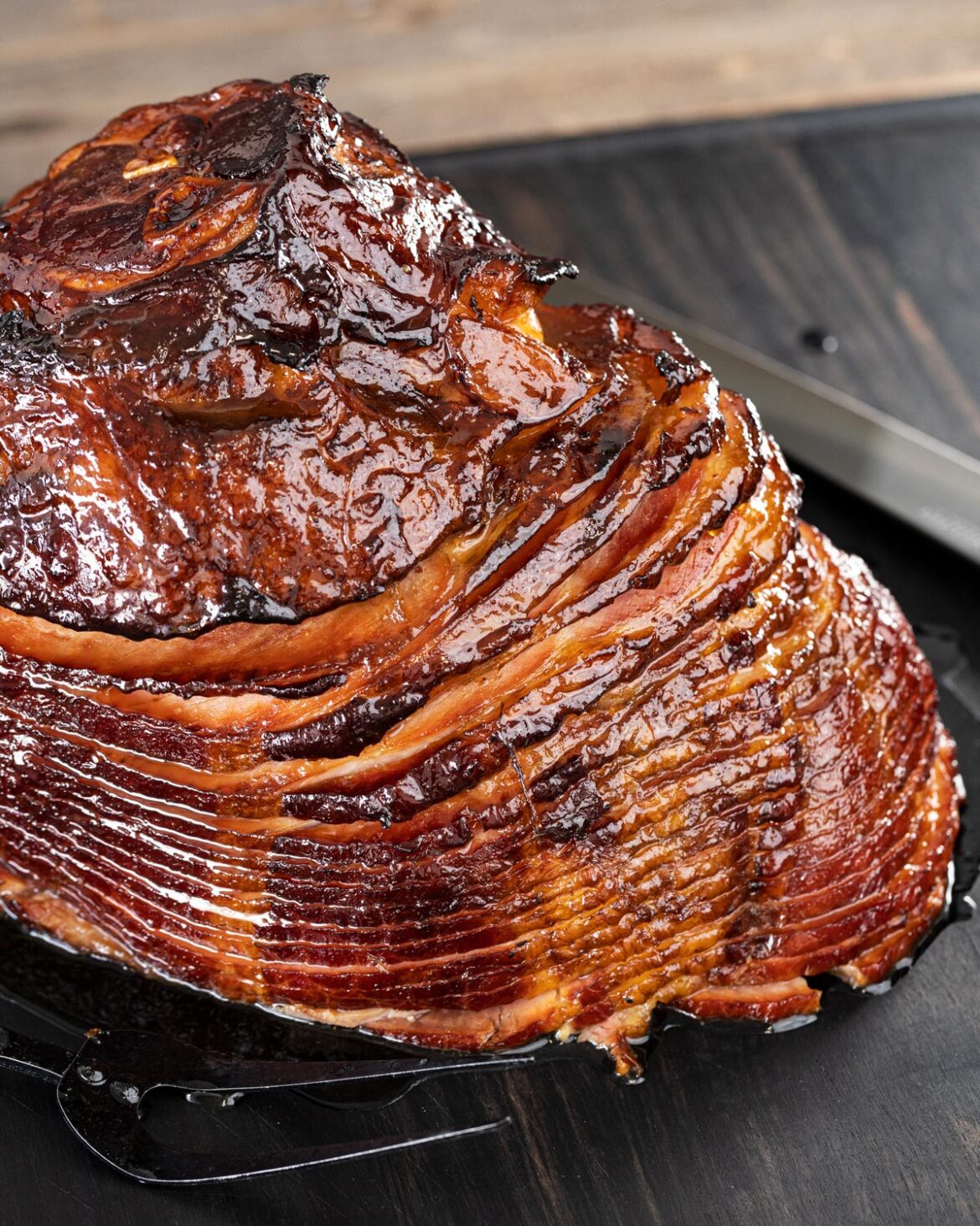 Smoked Spiral Ham & Hot Honey Bourbon Glaze Chiles and Smoke