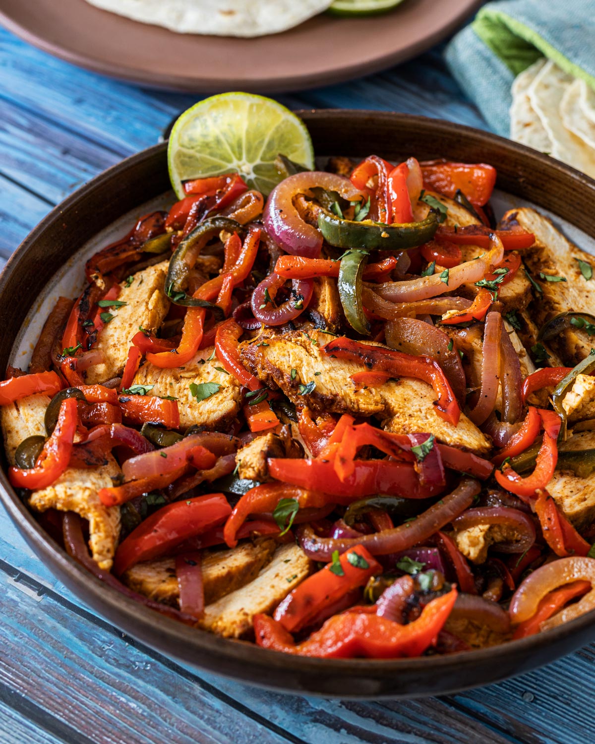 Juicy Chicken Fajitas Chiles and Smoke