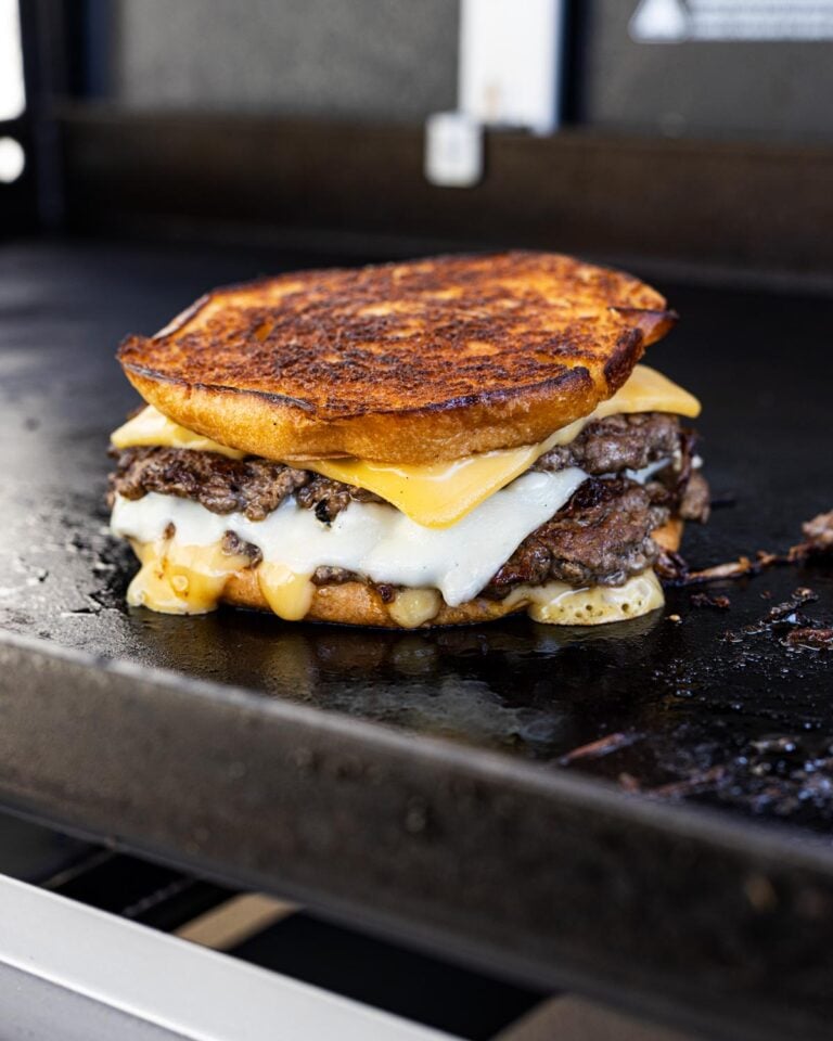 Grilled Cheese Burgers Chiles and Smoke