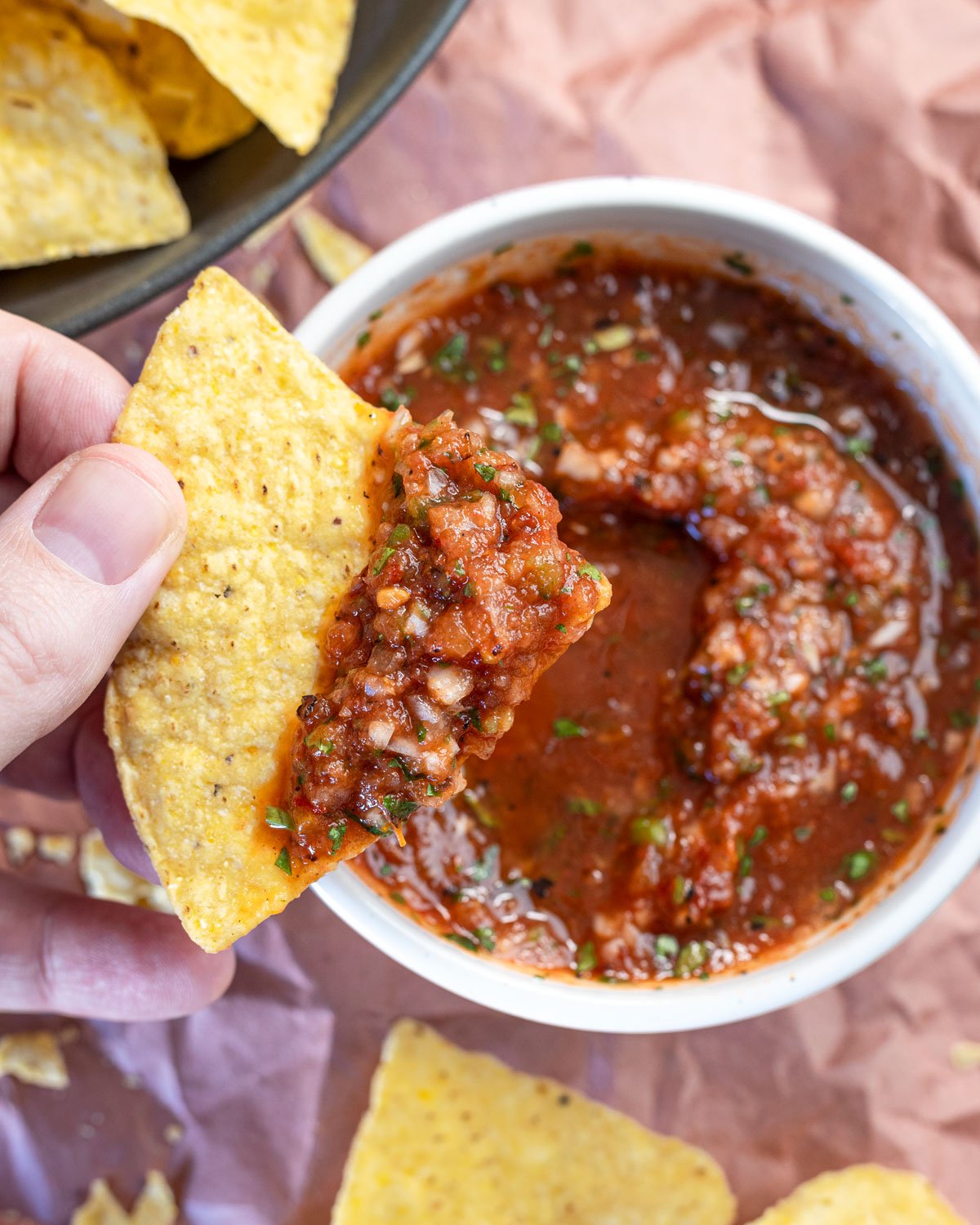RestaurantStyle Chipotle Salsa Chiles and Smoke