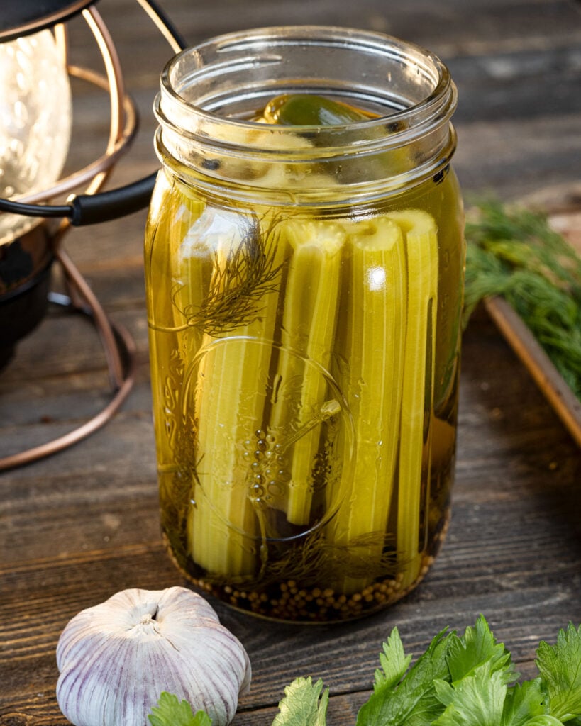 Allow the pickle brine to cool before placing in the fridge.