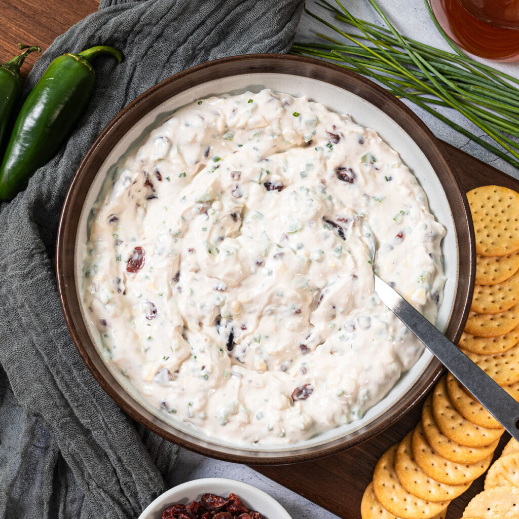 Creamy Cranberry Jalapeno Dip - Chiles and Smoke